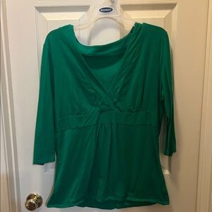 Old Navy Emerald Green Blouse